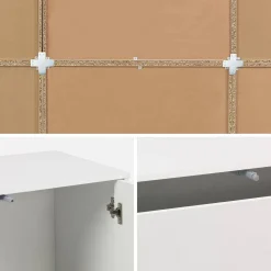 Kit prateleira, estante modular decorativa madeira, 9 elementos