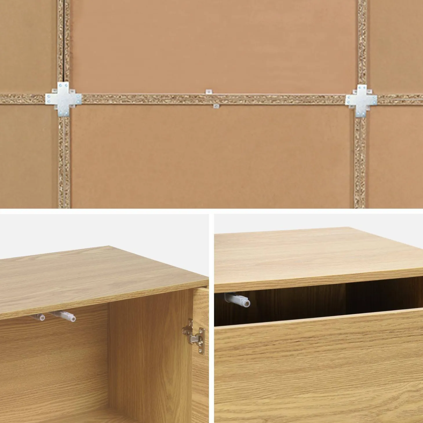 Kit prateleira, estante modular decorativa madeira, 9 elementos