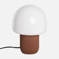 Lâmpada de mesa interior resina e PVC Ø18cm