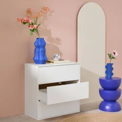 Módulo de armazenamento decor madeira, 3 gavetas