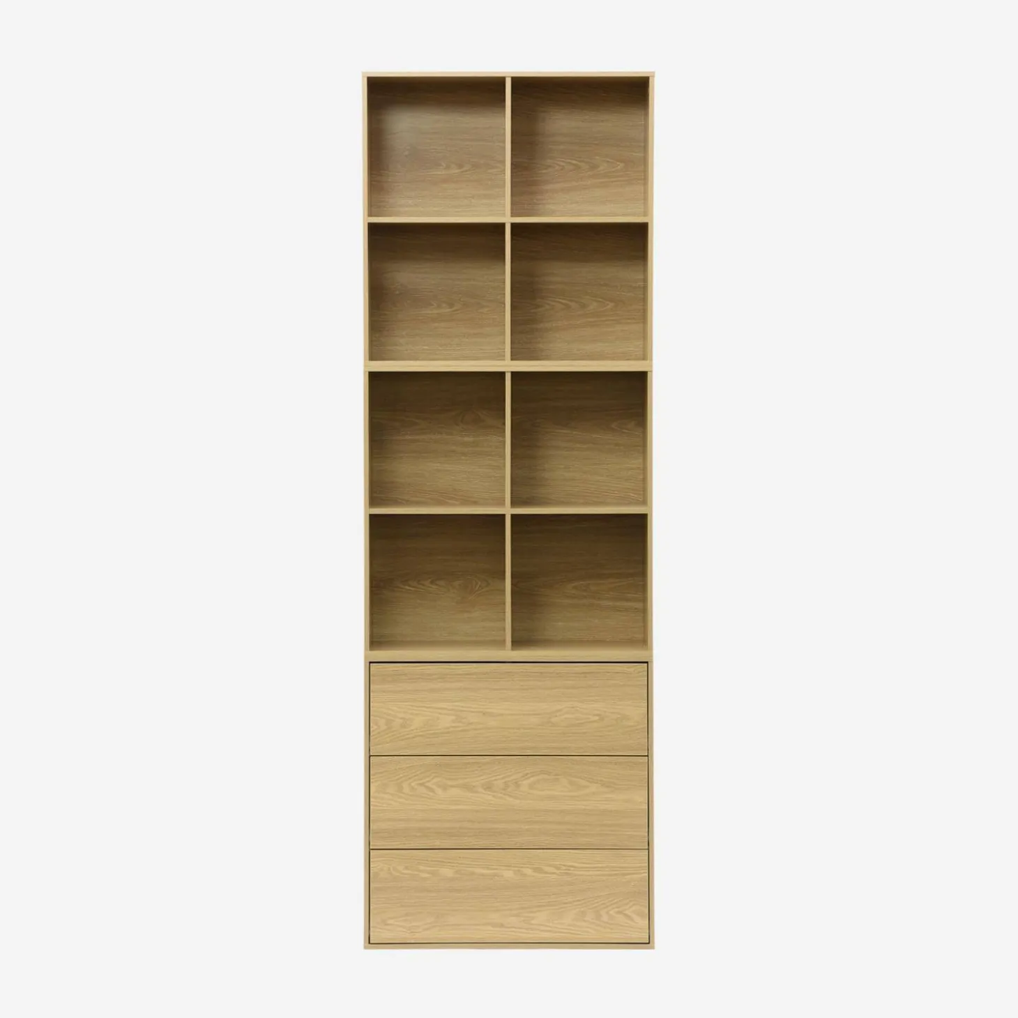 Módulo de armazenamento decor madeira, 3 gavetas
