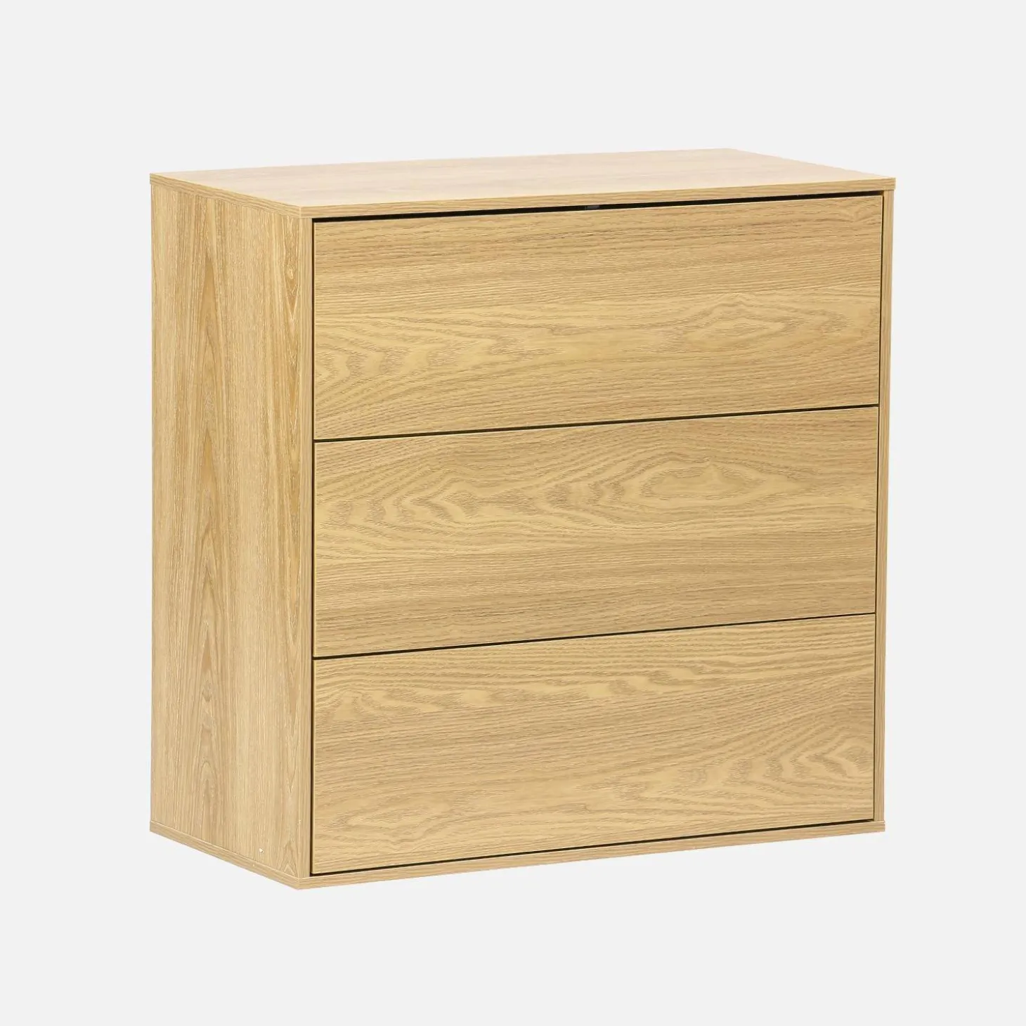 Módulo de armazenamento decor madeira, 3 gavetas