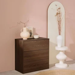 Módulo de armazenamento decor madeira, 3 gavetas