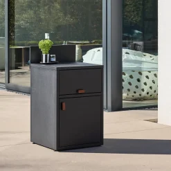 Módulo de cozinha exterior em aço com 2 portas, 60cm