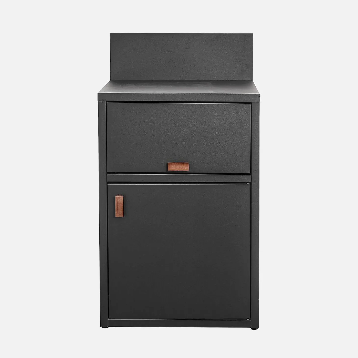 Módulo de cozinha exterior em aço com 2 portas, 60cm