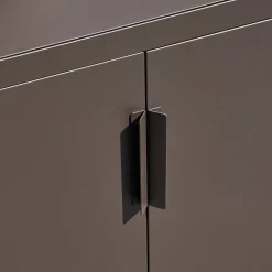 Módulo de cozinha exterior em aço com 2 portas e 1 gancho, 80cm