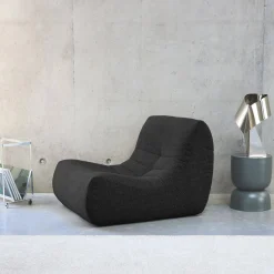 Módulo de sofá modular em tecido bouclé