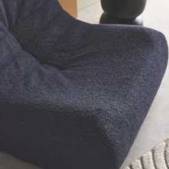 Módulo de sofá modular em tecido de efeito alpaca