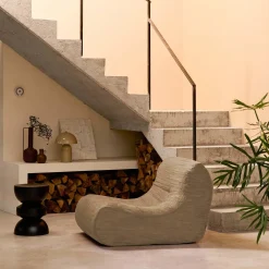 Módulo de sofá modular em veludo canelado, 1 lugar