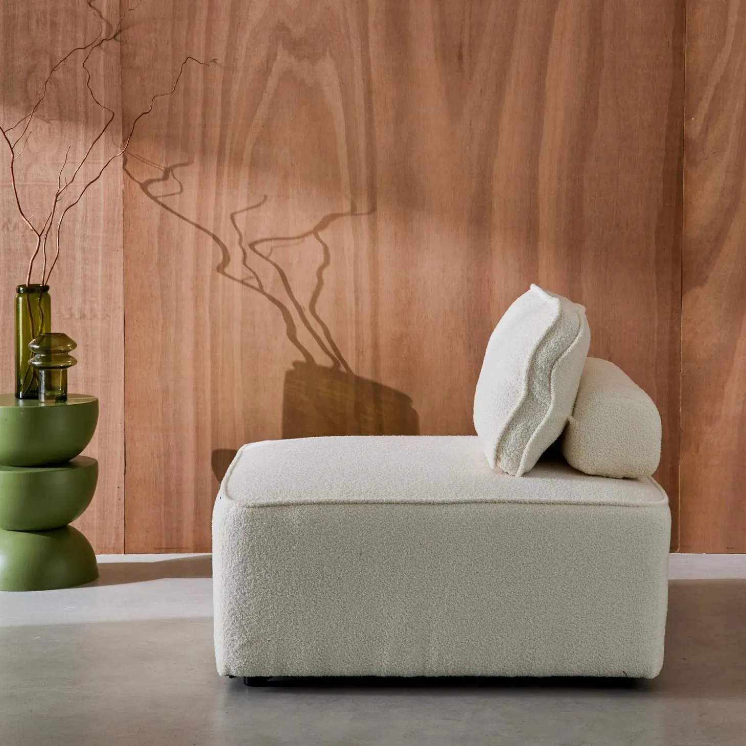 Módulo para sofá modular em boucle, 1 lugar