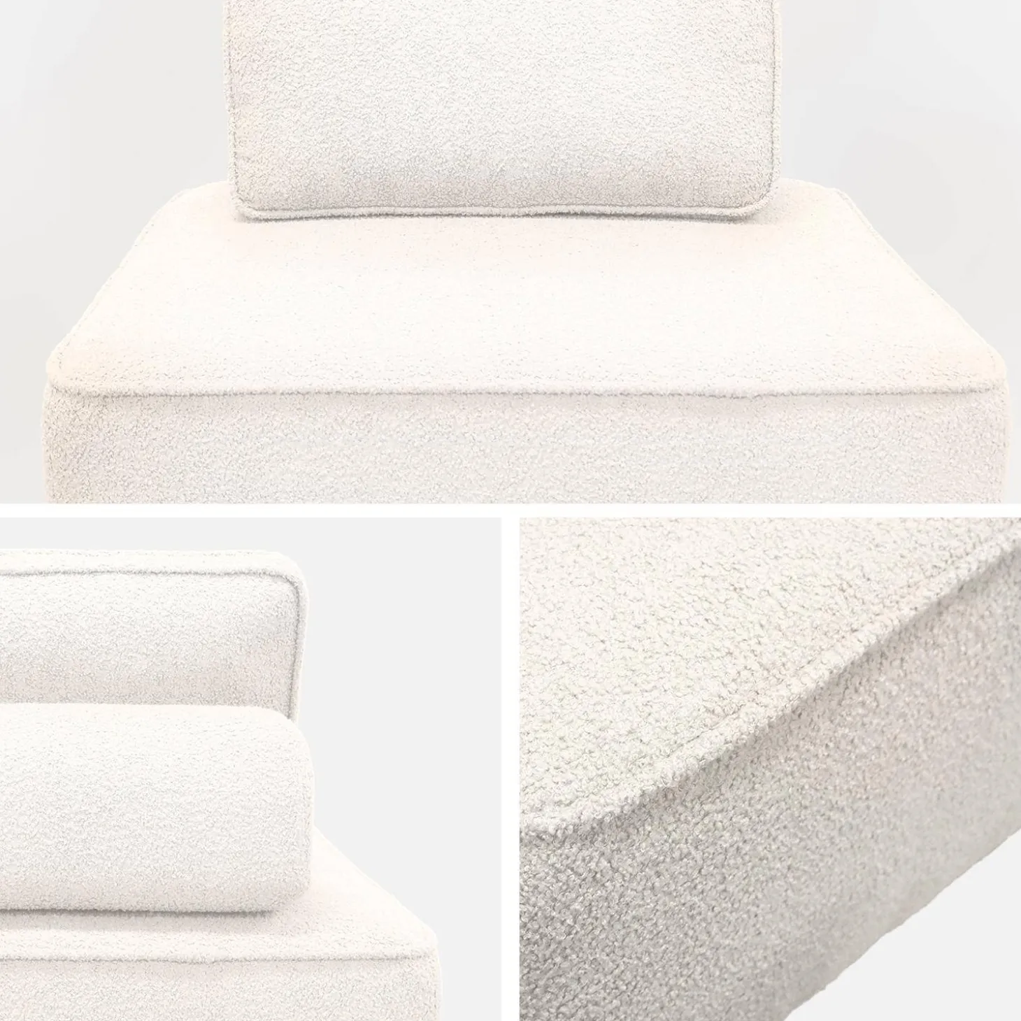 Módulo para sofá modular em boucle, 1 lugar