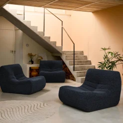 Módulo para sofá modular em tecido efeito alpaca, set de 3