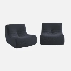 Módulo para sofá modular em tecido efeito alpaca, set de 2