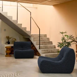 Módulo para sofá modular em tecido efeito alpaca, set de 2