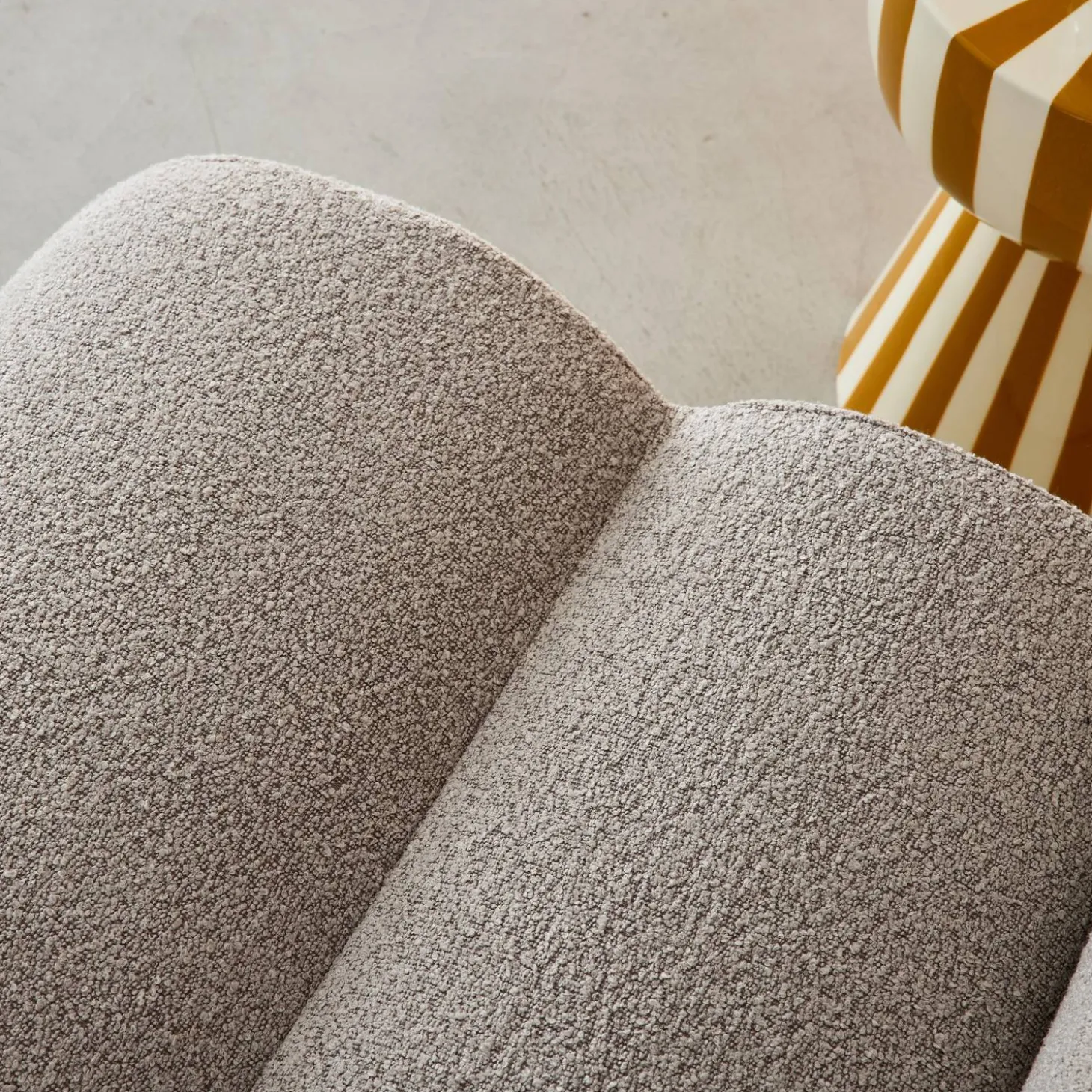 Módulo para sofá modular em tecido bouclé, set de 2
