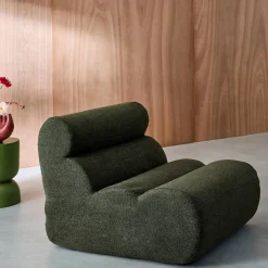 Módulo para sofá modular em tecido bouclé