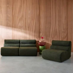 Módulo para sofá modular em tecido bouclé, set de 3