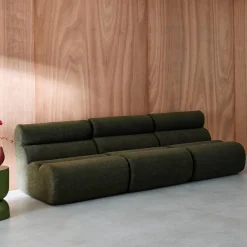Módulo para sofá modular em tecido bouclé, set de 3