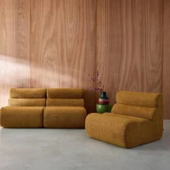 Módulo para sofá modular em tecido bouclé, set de 3