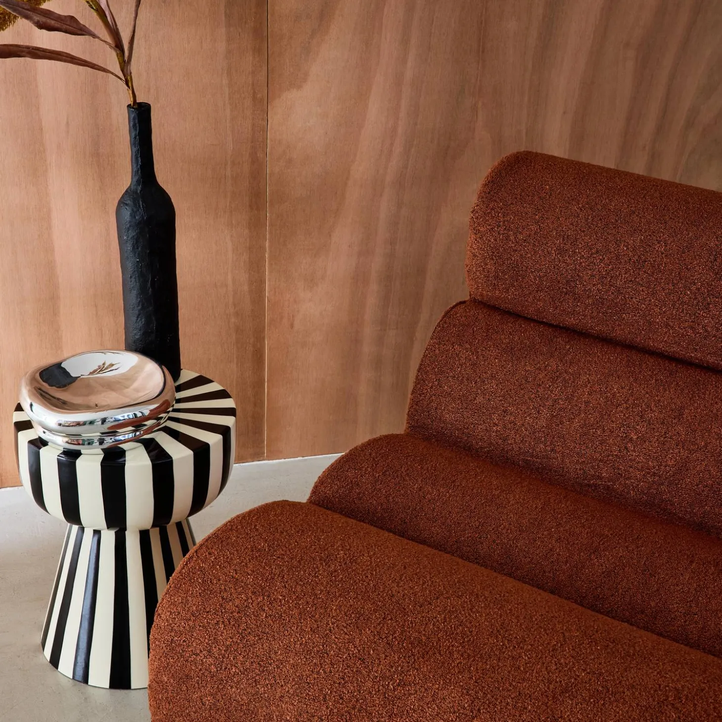 Módulo para sofá modular em tecido bouclé, set de 3