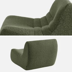 Módulo para sofá modular em tecido efeito alpaca, set de 3