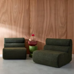 Módulo para sofá modular em tecido bouclé, set de 2
