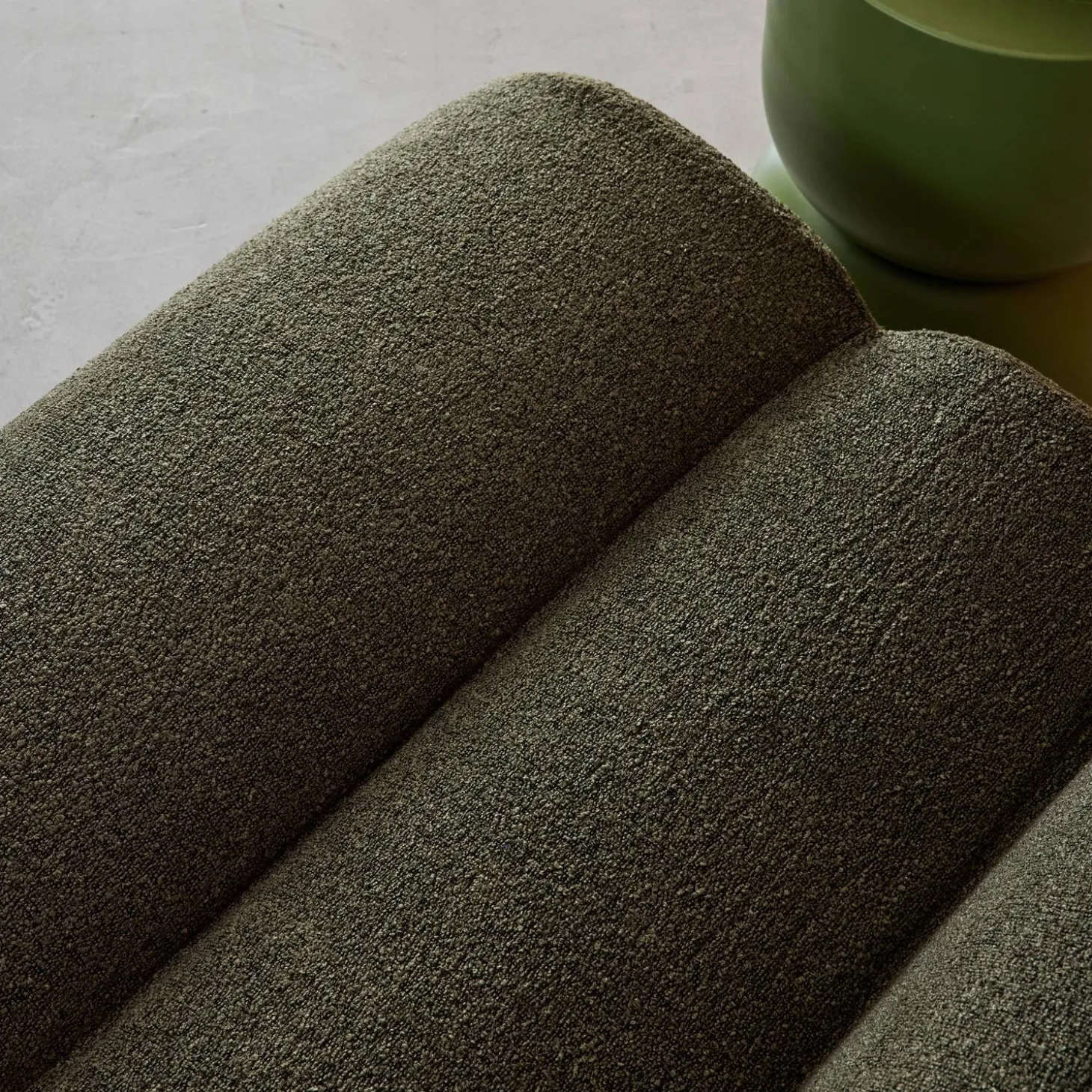 Módulo para sofá modular em tecido bouclé, set de 2