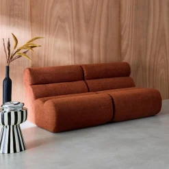 Módulo para sofá modular em tecido bouclé, set de 2