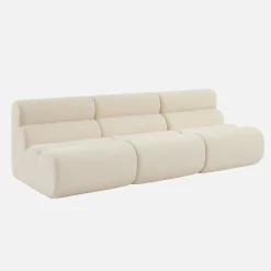 Módulo para sofá modular em tecido bouclé, set de 3