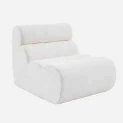 Módulo para sofá modular em tecido bouclé