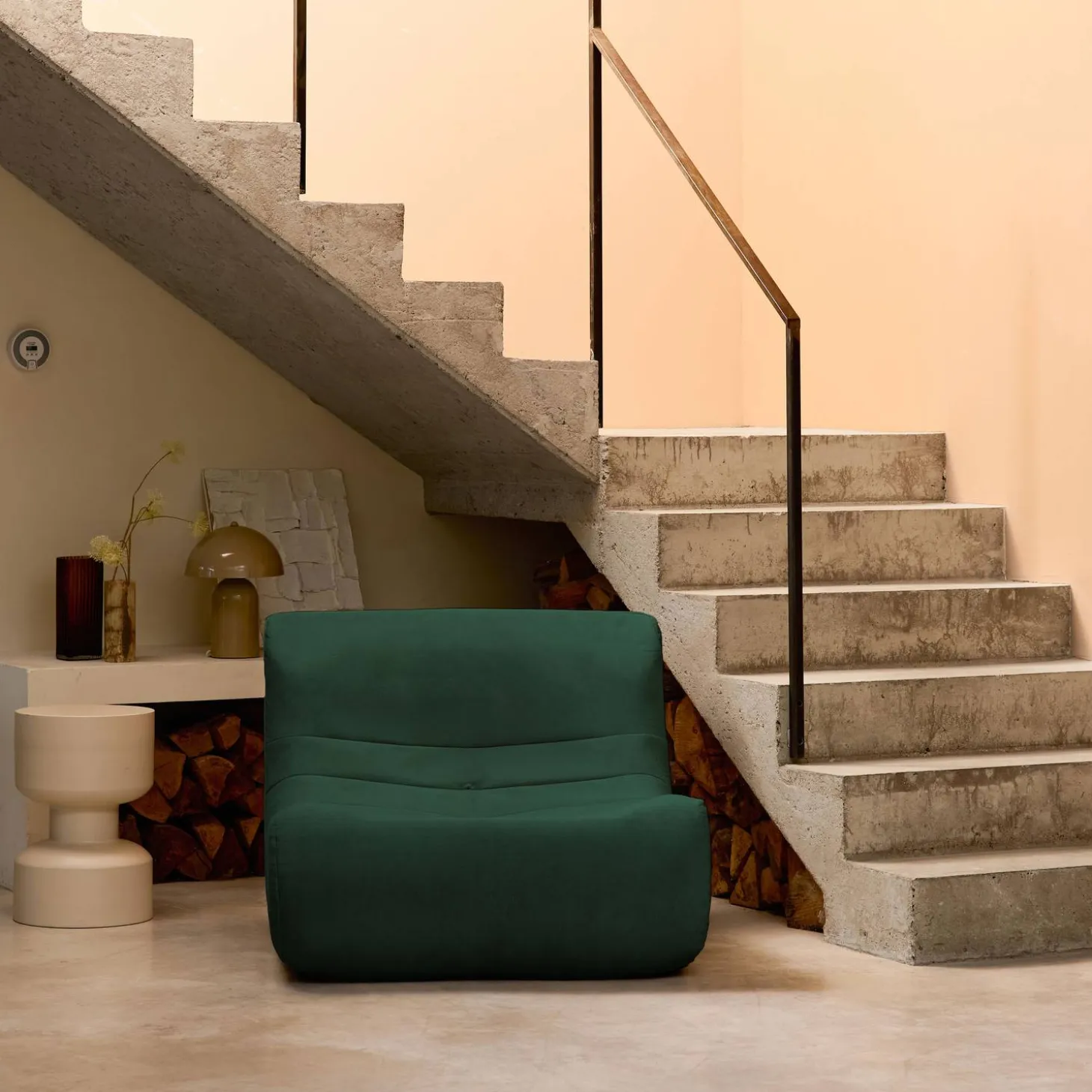 Módulo para sofá modular em veludo