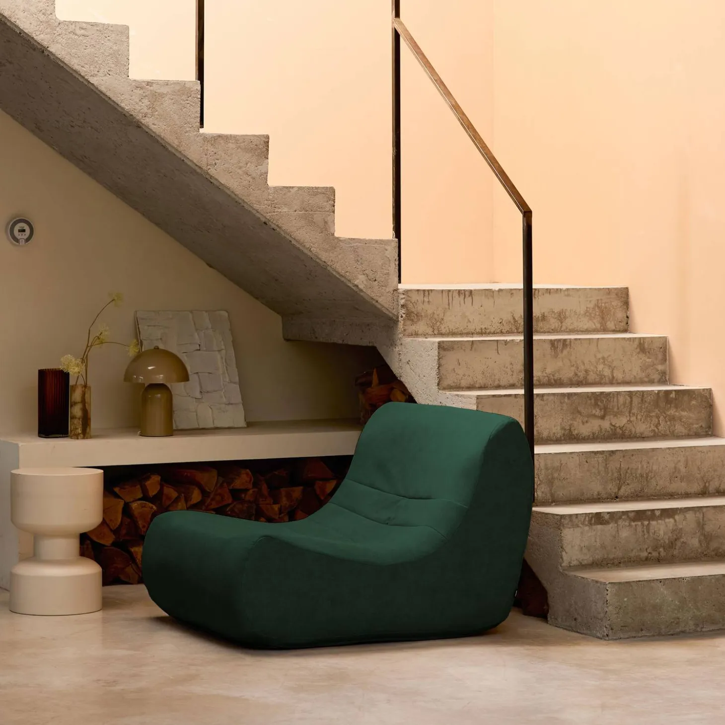 Módulo para sofá modular em veludo