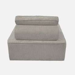 Módulo para sofá modular em veludo canelado