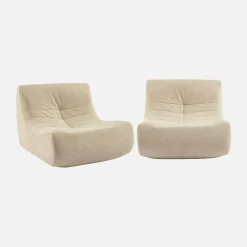 Módulo para sofá modular em veludo, set de 2