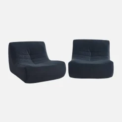 Módulo para sofá modular em veludo, set de 2
