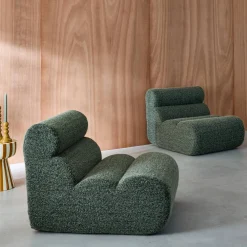 Módulos para sofá modular em tecido efeito alpaca, 2 lugares