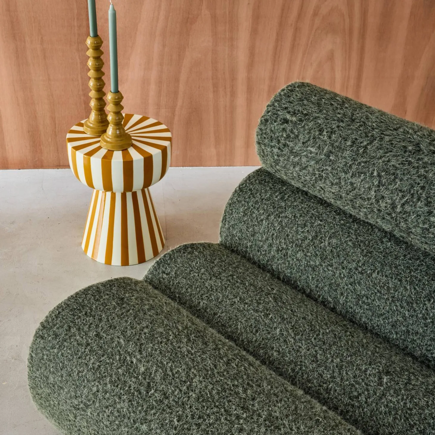 Módulos para sofá modular em tecido efeito alpaca, 2 lugares