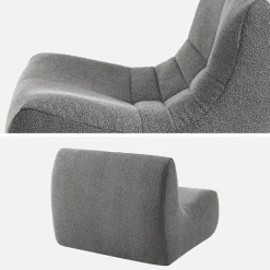 Módulos para sofá modular em tecido bouclé, 2 lugares