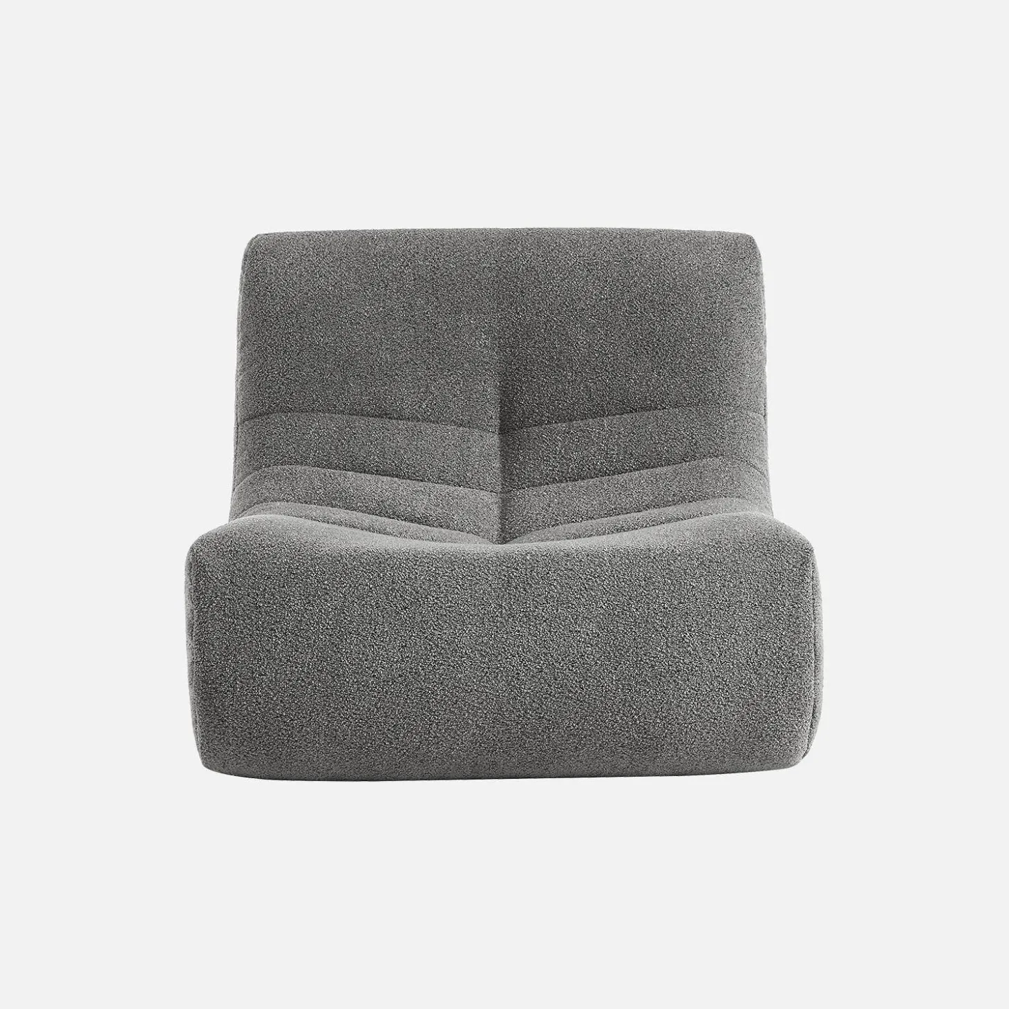 Módulos para sofá modular em tecido bouclé, 2 lugares