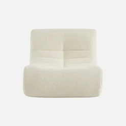 Módulos para sofá modular em tecido bouclé, 2 lugares