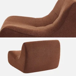 Módulos para sofá modular em tecido bouclé, 2 lugares