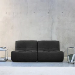 Módulos para sofá modular em tecido bouclé, 2 lugares