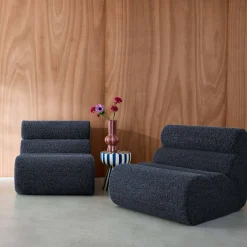 Módulos para sofá modular em tecido efeito alpaca, 2 lugares