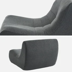 Módulos para sofá modular em tecido bouclé, 2 lugares