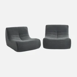 Módulos para sofá modular em tecido bouclé, 2 lugares