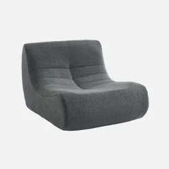 Módulos para sofá modular em tecido bouclé, 2 lugares