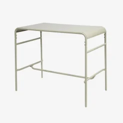 Mesa alta de jardim bistrô em aço, 4 lugares, 120cm