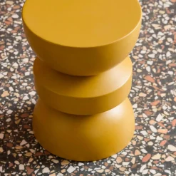 Mesa auxiliar, final de sofá, mesa de cabeceira de metal