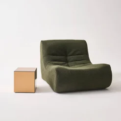 Mesa cúbica de espelho, 30cm