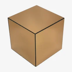 Mesa de apoio cubo espelhado, 40cm